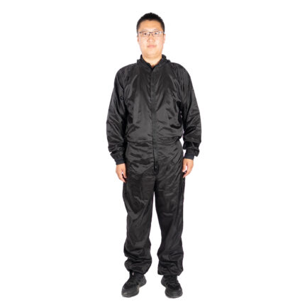 ESD Black Spray Overalls Men Hooded Dust-proof and Anti-static Workshop Special Work Clothes