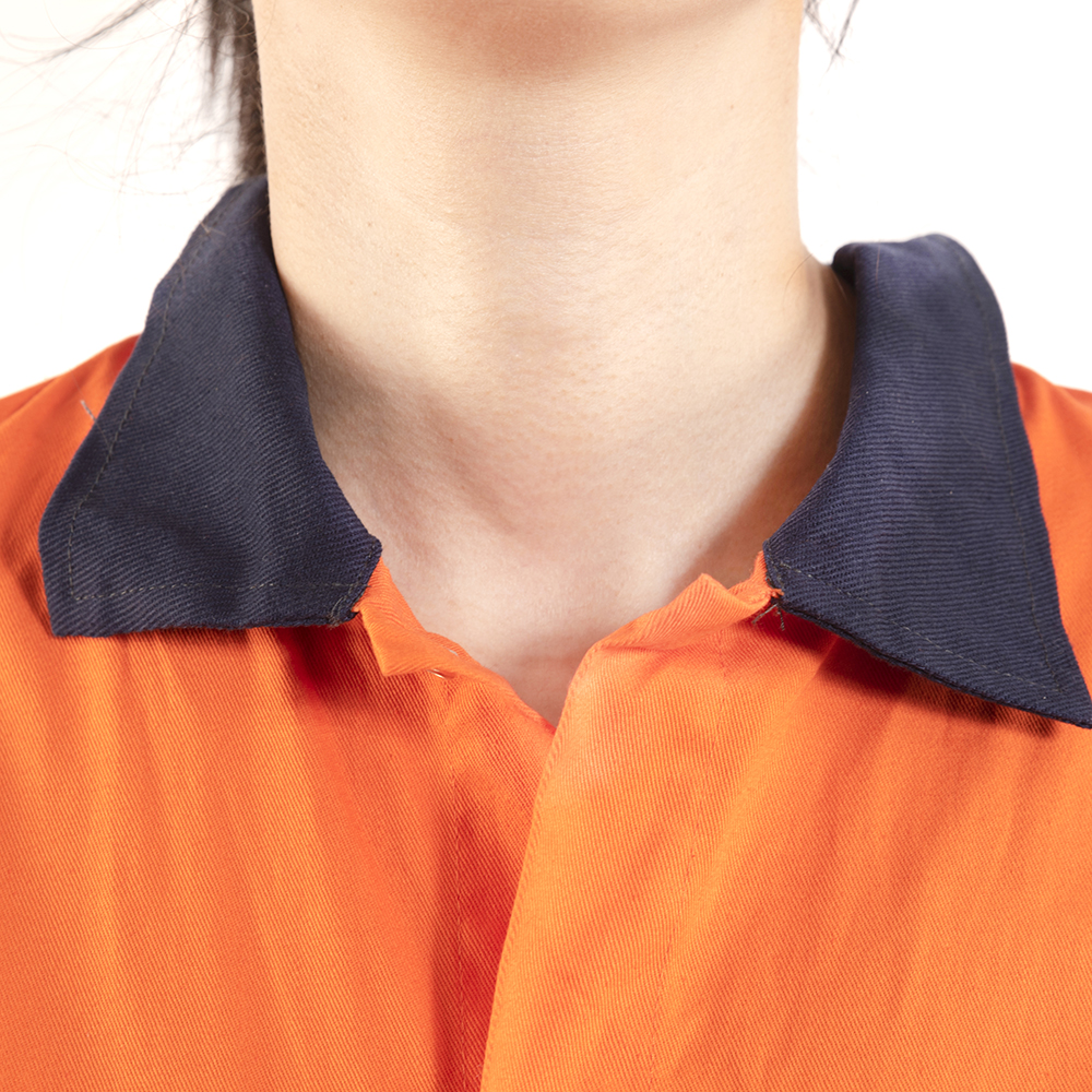 Fireproof Workwear Coverall One Piece Winter Jacket Boiler Suit with Flame Retardant Coating