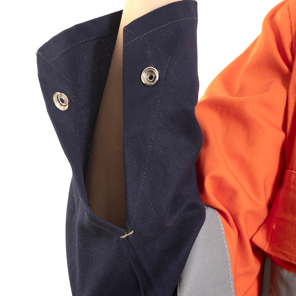 Fireproof Workwear Coverall One Piece Winter Jacket Boiler Suit with Flame Retardant Coating