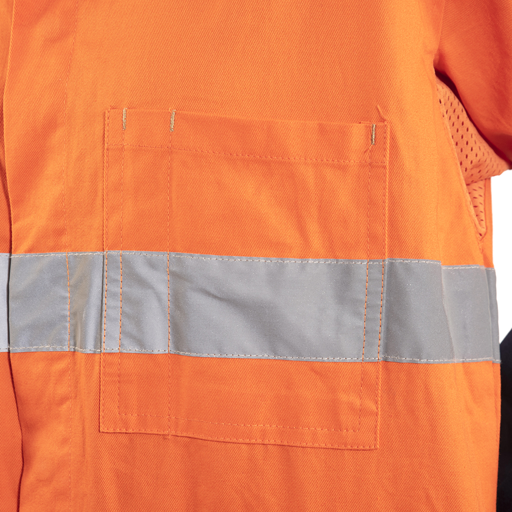 Fireproof Workwear Coverall One Piece Winter Jacket Boiler Suit with Flame Retardant Coating