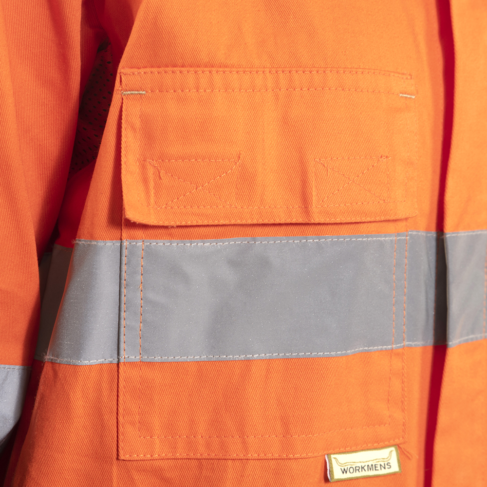 Fireproof Workwear Coverall One Piece Winter Jacket Boiler Suit with Flame Retardant Coating