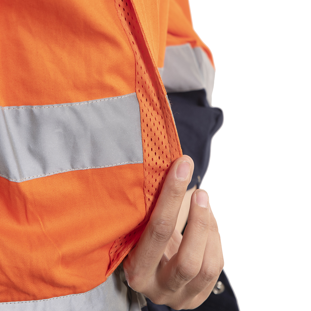 Fireproof Workwear Coverall One Piece Winter Jacket Boiler Suit with Flame Retardant Coating