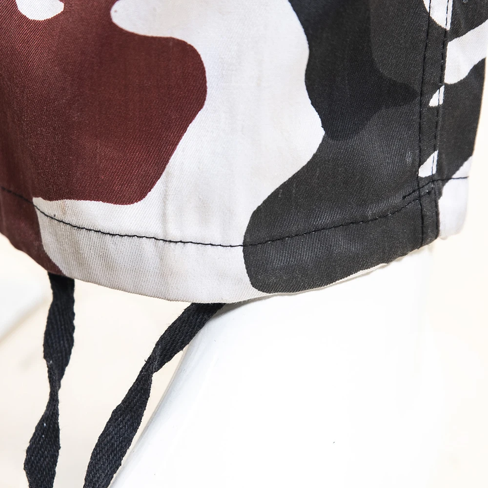 Hot Selling Men's Red Camouflage Straight Drawstring Multi-Pocket Cargo Pants